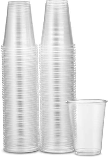 PLASTICPRO 7 oz Clear Plastic Disposable Drinking Cups 100 count