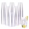 JOLLY CHEF 12 oz Clear Plastic Cups 100 Pack Heavyduty Party Glasses Disposable Plastic Cups for HalloweenThanksgiving Day Christmas Party