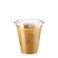 Fit Meal Prep 100 Pack 12 oz Clear Plastic Cups with Flat Lids Disposable Iced Coffee Cups BPA Free Premium Crystal Smoothie Cup for Party Lemonade Stand Cold Drinks Juice Milkshake