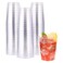 JOLLY CHEF 10 oz Clear Disposable Plastic Cups 50 Pack Clear Plastic Cups Tumblers Heavy duty Party Glasses Disposable Cups for Wedding ThanksgivingHalloweenChristmas Party