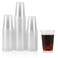 Walasaso Disposable Clear Plastic Cups 100 Pack 14 Oz Water Cups