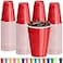 DecorRack Red Plastic Cups 12 oz Disposable Cups Reusable Party Supplies 120 Count