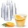 Prestee 50 Pack Plastic Cups 9 oz Clear Disposable Cups for Cold Beverages Cocktails and Desserts Durable Little Small Cup for Wine Smoothies Parties Events Catering and Everyday Gatherings