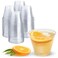Prestee 50 Pack Plastic Cups 9 oz Clear Disposable Cups for Cold Beverages Cocktails and Desserts Durable Little Small Cup for Wine Smoothies Parties Events Catering and Everyday Gatherings