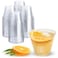 Prestee 50 Pack Plastic Cups 9 oz Clear Disposable Cups for Cold Beverages Cocktails and Desserts Durable Little Small Cup for Wine Smoothies Parties Events Catering and Everyday Gatherings