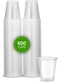 PLASTICPRO 3 oz Disposable Plasic Clear Drinking Cups 600 Count