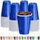 DecorRack Blue Plastic Cups 12 oz Disposable Cups Reusable Party Supplies 40 Count