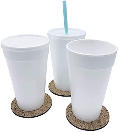 AMZ Empire Disposable Foam Coffee Cups Hot Drink Beverage To Go 20 Ounce 50Case With Lids