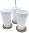 AMZ Empire Disposable Foam Coffee Cups Hot Drink Beverage To Go 20 Ounce 50Case With Lids