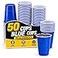 1InTheHome Blue Cups 16 oz Disposable Plastic Blue Party Cups Heavy Duty 50 pack
