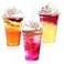 TashiBox 16oz100set Plastic Cups with Dome lids Clear Iced Coffee Smoothie Juice Soda Cocktail and Party Cups