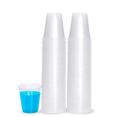 PLASTICPRO 3 oz Disposable Plasic Clear Drinking Cups 100 Count