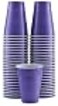 Amcrate Purple Colored Disposable Cups 12Ounce Strong Sturdy Party Cups 50 Pack for Wedding Christmas Halloween