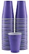 Amcrate Purple Colored Disposable Cups 12Ounce Strong Sturdy Party Cups 50 Pack for Wedding Christmas Halloween