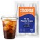 Stack Man 16 oz Clear Plastic Cups with Strawless SipLids 50 Sets PET Crystal Clear Disposable 16oz Plastic Cups with Lids Crystal Clear Durable Cup BPA Free Crack Resistant for Coffee Juice Shakes