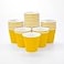 Restaurantware 8 Ounce Double Wall Disposable Coffee Cups 500 Insulated Yellow Paper Tumblers with Ripple Wall Design Lids Sold Separately for Hot Drinks like Tea Hot Chocolate and More