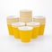 Restaurantware 8 Ounce Double Wall Disposable Coffee Cups 500 Insulated Yellow Paper Tumblers with Ripple Wall Design Lids Sold Separately for Hot Drinks like Tea Hot Chocolate and More