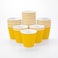 Restaurantware 8 Ounce Double Wall Disposable Coffee Cups 500 Insulated Yellow Paper Tumblers with Ripple Wall Design Lids Sold Separately for Hot Drinks like Tea Hot Chocolate and More