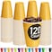 DecorRack Yellow Plastic Cups 12 oz Disposable Cups Reusable Party Supplies 120 Count