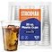 Stack Man 100 Pack 20 oz Clear Disposable Plastic Cups PET Crystal Clear Disposable 20oz Plastic Cups
