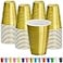 DecorRack Gold Plastic Cups 12 oz Disposable Cups Party Supplies 60 Count