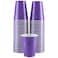Amcrate Disposable Cups Purple 18Ounce Plastic Party Cups Strong and Sturdy for Wedding Christmas Halloween 50 Pack