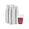 Green Direct 12 oz Disposable Clear Drinking Plastic Cups for Boba Tea Ice Coffee 100 Pack