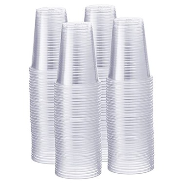 GUSTO 9 oz Clear Plastic Cups 500 Count Disposable Cold Drinking Cups for Parties Events Everyday Use BPAFree Durable Polypropylene Formerly Comfy Package