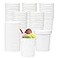 Hedume 60 Pack Paper Ice Cream Cups with 60 Pack Lids 16 OZ Frozen Dessert Containers with Lids Cold and Hot Food Container for Soup Dessert Yogurt Sauce
