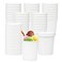 Hedume 60 Pack Paper Ice Cream Cups with 60 Pack Lids 16 OZ Frozen Dessert Containers with Lids Cold and Hot Food Container for Soup Dessert Yogurt Sauce