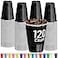 DecorRack Black Plastic Cups 12 oz Disposable Cups Reusable Party Supplies 120 Count