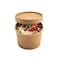 Restaurantware LIDS ONLY Coppetta Lids For 4 Ounce Ice Cream Cup 200 NoLeak Lid For Treat Cups Cups Sold Separately For Hot And Cold Foods Kraft Paper Lid For Chili Cup