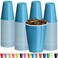 DecorRack Turquoise Plastic Cups 12 oz Disposable Cups Reusable Party Supplies 120 Count