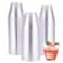 JOLLY CHEF 9 oz Clear Disposable Plastic Cups 100 Pack Clear Plastic Cups Tumblers Heavyduty Party Glasses Disposable Cups for Thanksgiving Halloween Christmas Party