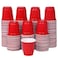 Zcaukya 120ct 2oz Mini Disposable Shot Cups Small Red Plastic Party Cups for Parties Games Events