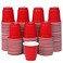 Zcaukya 120ct 2oz Mini Disposable Shot Cups Small Red Plastic Party Cups for Parties Games Events