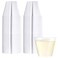 PLASTICPRO 9 oz Disposable Plastic Party CupsOld fashioned Designed Tumblers 100 Count Crystal Clear