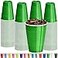 DecorRack Dark Green Plastic Cups 12 oz Disposable Cups Reusable Party Supplies 120 Count