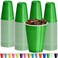 DecorRack Dark Green Plastic Cups 12 oz Disposable Cups Reusable Party Supplies 120 Count