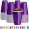 DecorRack Purple Plastic Cups 12 oz Disposable Cups Reusable Party Supplies 40 Count