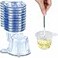 SHJYKRU 80 Pack 40ml Plastic Disposable Urine Cups Easy to Collect Urine Specimen Cups for Pregnancy TestOvulation TestpH Test