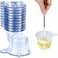 SHJYKRU 80 Pack 40ml Plastic Disposable Urine Cups Easy to Collect Urine Specimen Cups for Pregnancy TestOvulation TestpH Test