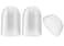 ELEGANT DISPOSABLES 50 Count Crystal Clear PET Plastic Dome lids With Straw Slot Fits 14 16 20 24 oz Cups for Iced Coffee Milkshake Slurpee Ice cream Razzle Slush Smoothy Partys