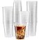 ELEGANT DISPOSABLES Crystal Clear PET Cups for Iced CoffeeMilkshake Cold Drinks Slush Smoothys Slurpee Ice cream Dessert Partys Plastic Disposable Cups 50 16 oz