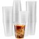 ELEGANT DISPOSABLES Crystal Clear PET Cups for Iced CoffeeMilkshake Cold Drinks Slush Smoothys Slurpee Ice cream Dessert Partys Plastic Disposable Cups 50 16 oz