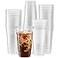 ELEGANT DISPOSABLES Crystal Clear PET Cups for Iced CoffeeMilkshake Cold Drinks Slush Smoothys Slurpee Ice cream Dessert Partys Plastic Disposable Cups 50 24 oz