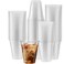 ELEGANT DISPOSABLES Crystal Clear PET Cups for Iced CoffeeMilkshake Cold Drinks Slush Smoothys Slurpee Ice cream Dessert Partys Plastic Disposable Cups 50 12 oz