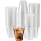 ELEGANT DISPOSABLES Crystal Clear PET Cups for Iced CoffeeMilkshake Cold Drinks Slush Smoothys Slurpee Ice cream Dessert Partys Plastic Disposable Cups 50 12 oz