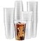 ELEGANT DISPOSABLES Crystal Clear PET Cups for Iced CoffeeMilkshake Cold Drinks Slush Smoothys Slurpee Ice cream Dessert Partys Plastic Disposable Cups 100 20 oz