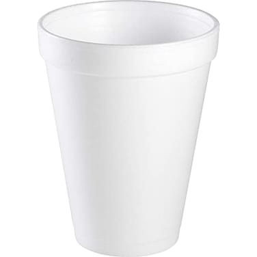 AMZ Empire 12 Ounce Insulated Disposable Coffee Cups Foam Hot Drink Beverage Coffee To Go 50Case With Lids